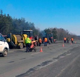 На трасі Н-16 Золотоноша-Черкаси-Сміла-Умань розпочато ремонт